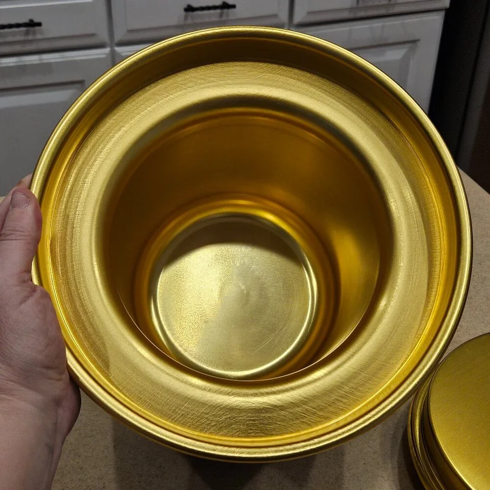 RARE COLLECTIBLE LIMITED FORNASETTI CHIAVI GOLD ROMBI BAR ICE BUCKET CONTAINER